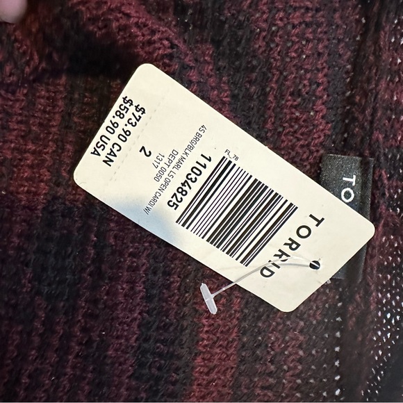 NWT Torrid Marled Knit Open Front Cardigan Sweater - Picture 4 of 6
